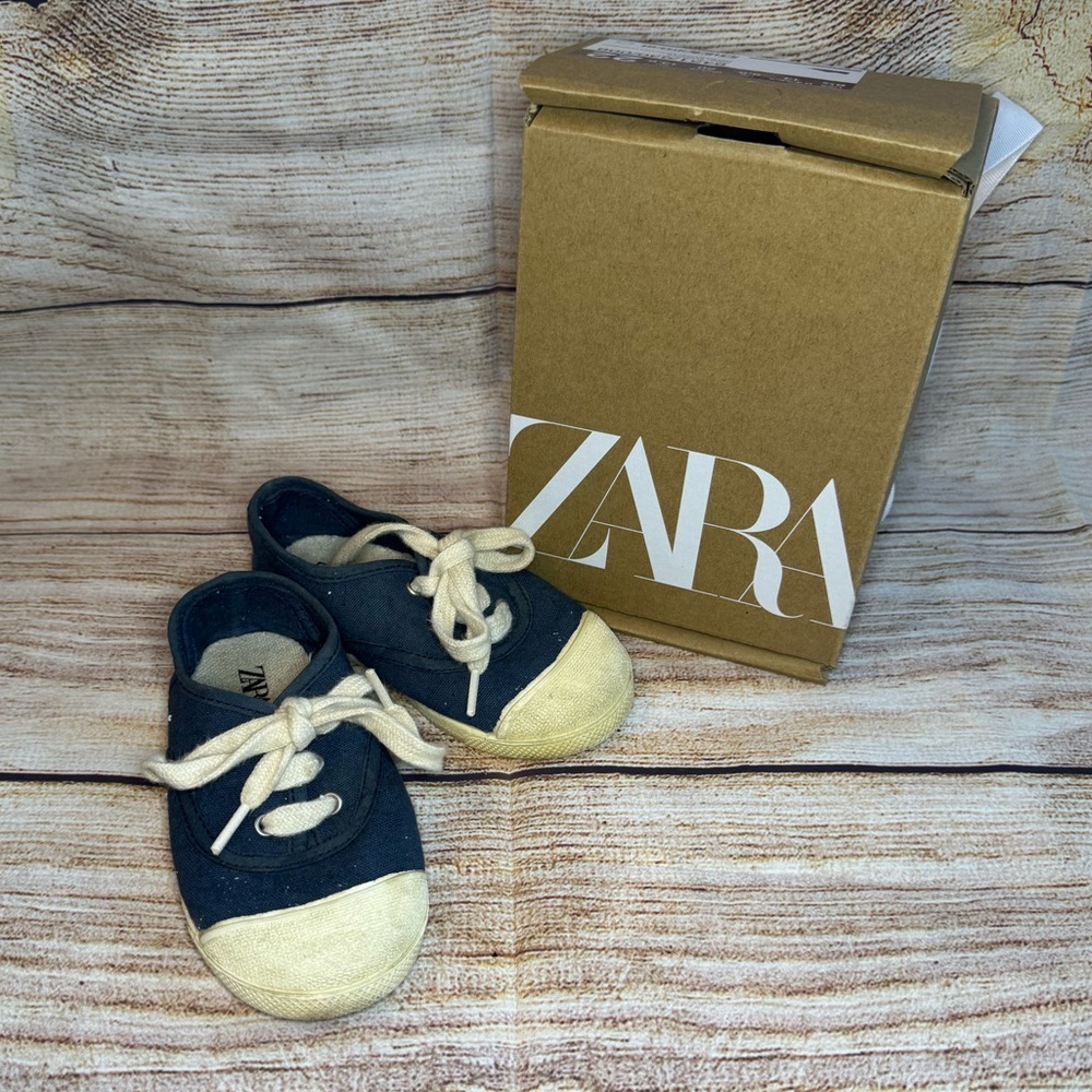 Zara canvas toddler shoes